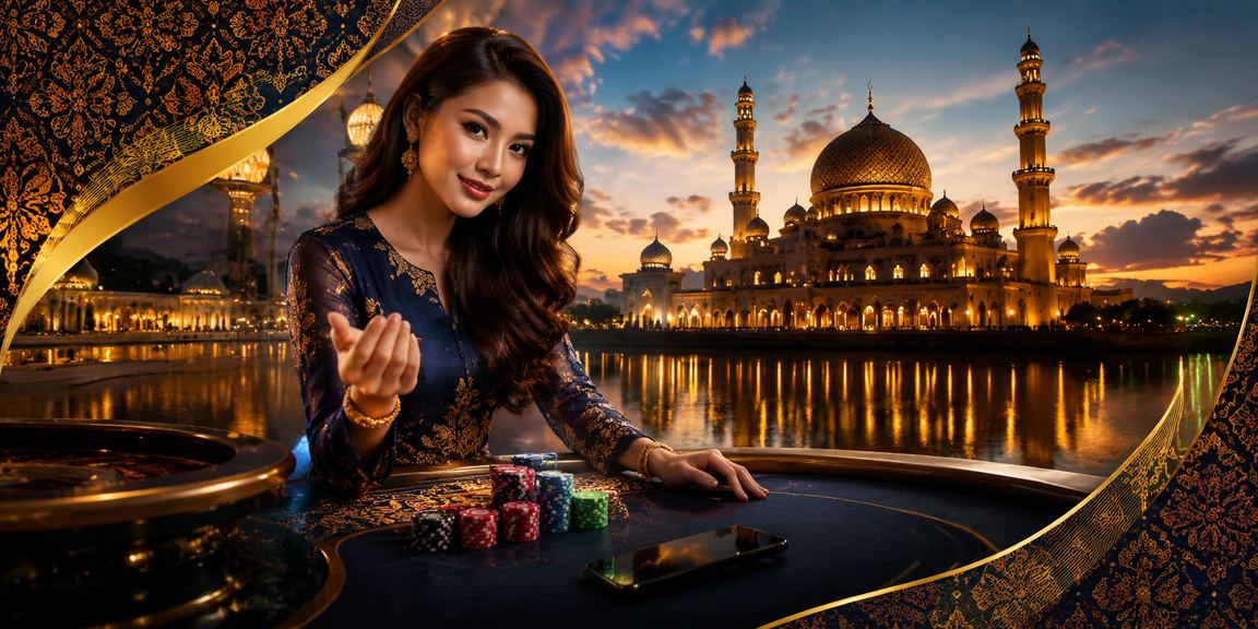 User from Putrajaya accessing live matches on a mobile device with a batik pattern